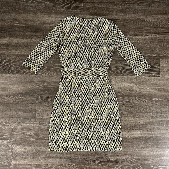 NWOT Diane Von Furstenberg New Julian Two Silk Wrap Dress Snake 3/4 Sleeve Midi - Picture 9 of 16